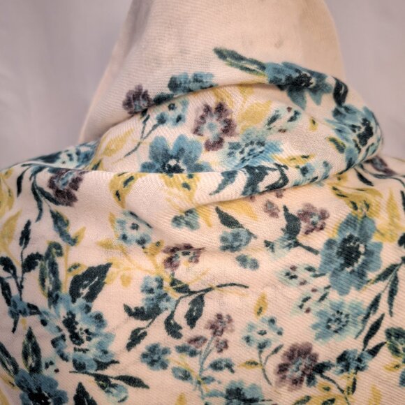 Vintage Banana Republic Womens Scarf Floral - Boho Cottagecore Feminine - Picture 6 of 7